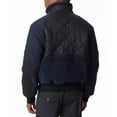 thumbnail image 3 of Bass Outdoor Men's Mixed Media Full Zip Bomber Jacket Coat Navy Blue Large, 3 of 5