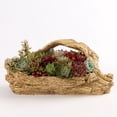 thumbnail image 1 of Maceta rústica de madera artificial a , bonsái de escultura, contenedor de jardinera de tocones para baños, alféizares de ventana de sala de Macarena florero, 1 of 8