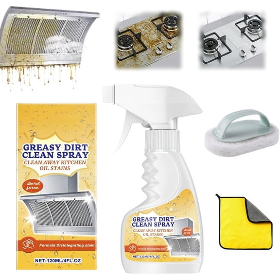 Preferablen Multifunctional Powerful Kitchen Foam Cleaner, 120ml/4fl.Oz Greasy Dirt Clean Spray, 2025 New All-Purpose Oven Cleaner Heavy Duty for Kitchen Oil Stains