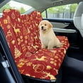 thumbnail image 3 of Xoenoiee Deer Snowman Candy Snowflake Pattern Car Seat Cover for Back Seat, Waterproof Rear Bench Towel Seat Covers Christmas Decoration Non-Slip Rear Seat Protector Car Interior Accessories for Dogs, 3 of 7