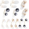 thumbnail image 1 of 12 piezas doble perla de imitación broche collar clip bufanda clip doble cabeza perla cardigan broche cuello broche suéter ropa suéter chal clip sombrero bolsa decoración de perlas artificiales, 1 of 7