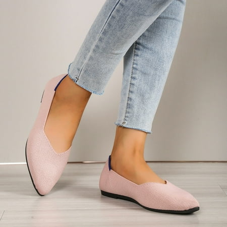 

eczipvz Womens Shoes Women s Slip On Casual Everyday Shoes with Drop-in Heel & Breathable Mesh Design Lightweight & All-Day Pink