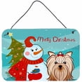 thumbnail image 2 of Carolines Treasures BB1828DS812 Snowman With Maltese Wall and Door Hanging Prints, 2 of 7