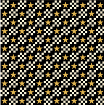 Henry Glass Count Your Blessings Star Check Black Cotton Fabric By Yard