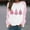 Pink, variant on BEFOKA Long SleeveChristmas T-Shirts,Women Funny Xmas Holiday Printed Tops,Vacation Christmas Shirt Funny Xmas Gift Top Crewneck Tees-Pink Going Out Top 2025 Tee Shirts Oversized S_5X