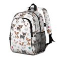 thumbnail image 2 of Chihuahua and Yarn Ball White Pattern Backpack for School, Cute School Bag with Adjustable Shoulder Straps and Padded Back, 15"x11.42"x5.5", 2 of 5