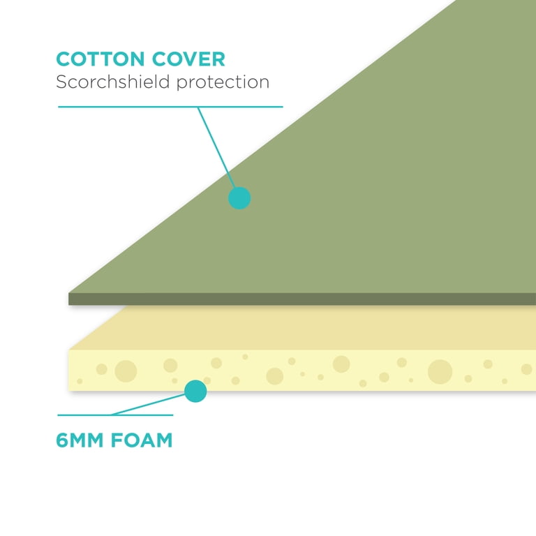 Homz Standard Ironing Board Cover and Pad, Sage Green photo 3