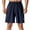 Navy Blue, variant on LYMAYTER Men's Microelastic Shorts Quick Dry Beach Casual Sports Shorts S-3XL
