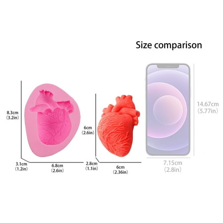 

JPGIF Big Promotion DIY Mould Silicone Heart Fondant Cake Mold