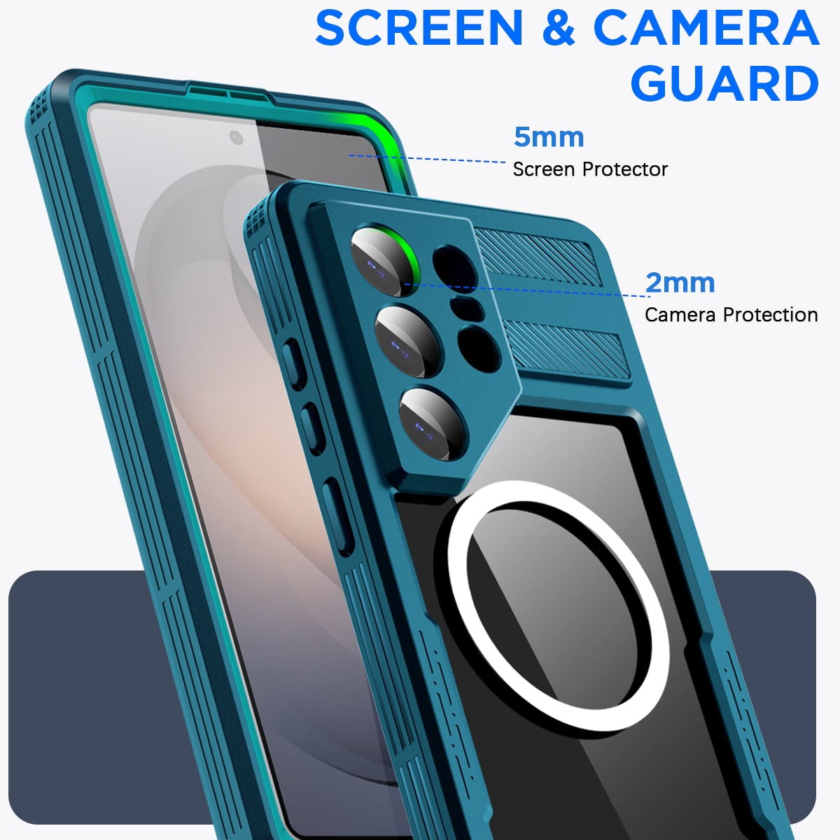 AICase Waterproof Case Cover for Samsung Galaxy S26 Ultra, IP68 Waterproof Full Body Protective Shockproof Case with Build in Screen Protector Anti-Scratch Cell Phone Case,Green