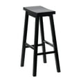 thumbnail image 4 of PJ Wood Classic Saddle-Seat 29" Kitchen Counter Stools, Black (10 Pack), 4 of 12