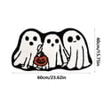 thumbnail image 6 of Wooowa Halloween Ghost and Pumpkin Trio Floor Mat Polyester 23.6x15.7 Inch Non Slip for Entryway Bathroom Rug, 6 of 6
