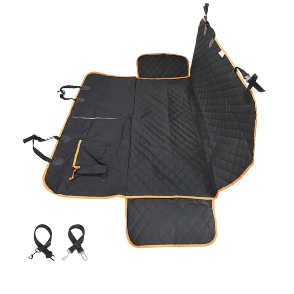 Confote 59"*63" Washable Dog Car Seat Cover - Cars, Trucks and Suvs With Luxury Full Protector, W/Extra Side Flaps, Seat Belt Openings