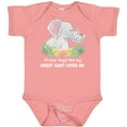 thumbnail image 3 of Inktastic I'll Never Forget That My Great Aunt Loves Me Cute Elephants Boys or Girls Baby Bodysuit, 3 of 5