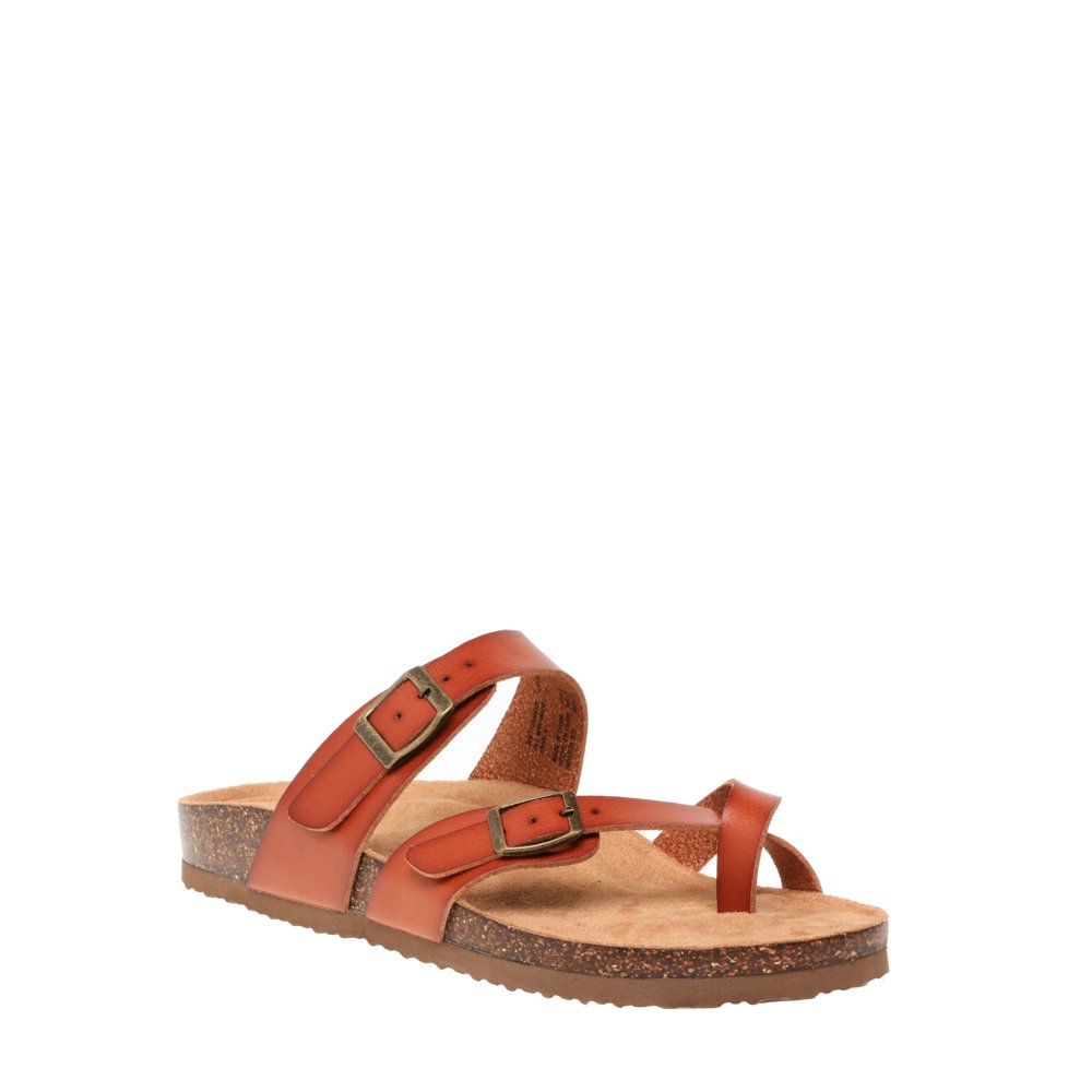 Time and Tru Time and Tru Women’s Toe Thong Footbed Slide Sandals