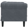 thumbnail image 3 of vidaXL Adult Sofa Chair - Dark Grey Velvet, 3 of 5