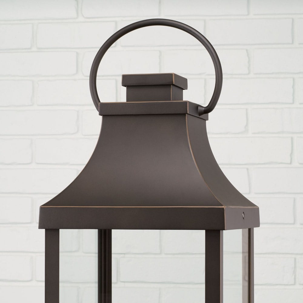 3 Light Outdoor Post Lantern In Traditional Style-26.75 Inches Tall And 8 Inches Wide-Black Finish Capital Lighting 946432Bk