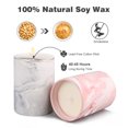 thumbnail image 6 of Holiday Gift, Christmas Candles,3-In-1 Lavender Scented Candle Kit Includes Candle Snuffer & Wick Trimmer, Marbled Ceramic Cup, 100% Soy Wax, Lead-Free Cotton Wick, 45 Hours Long-Lasting Scent, 6 of 7