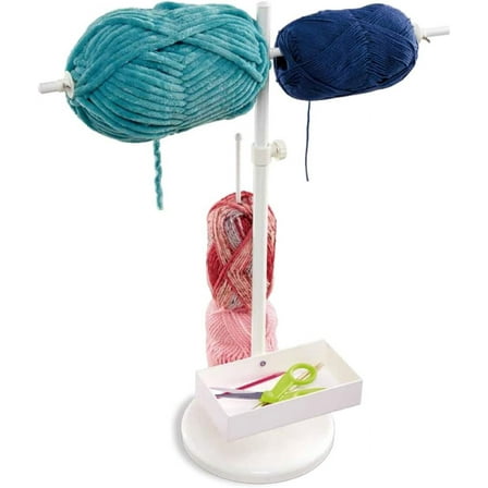 Loops & Threads Standing Yarn Roller - Adjustable Yarn Organizer for Knitting, Crochet, Weaving, Arts & Crafts - 1 Pack