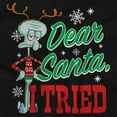 thumbnail image 3 of Squidward Christmas Santa I Tried Baby Romper Boys or Girls, 3 of 6