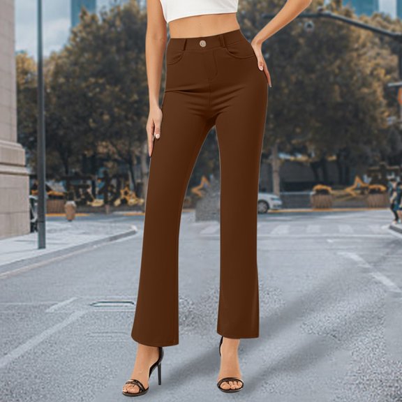 Woman Pants High Waisted Straight Wide Leg Baggy Coffee Pant Womens Pants Casual Comfortable Work Pants Women Work Pants Women Outfits