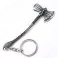 thumbnail image 1 of Disney-Llavero Original de los Vengadores de Marvel, llavero de 8cm con diseño de martillo de Thor para coche, mochila, cadena colgante, regalo de Metal para niños Fivean unisex, 1 of 2