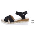 thumbnail image 4 of Willtoo Wedges Sandals for Women Open Toe Slingback Platform Wedges Sandal with Adjustable Ankle Strap Summer Slip On Arch Support Comfortable Walking Sandals Casual Dressy Beach Outdoor Sandal, 4 of 6