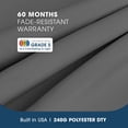 thumbnail image 2 of 9 FT Aluminum Outdoor Patio Umbrella, Fade-Resistant Outdoor Market Table Umbrella with Push Button Tilt, Grey, 2 of 4