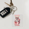 thumbnail image 4 of My Cat is My Valentine Cute Devon Rex in Gift Box Acrylic Keychain Cat Lover Kitten Owner Gifts Collar Charm Tag Keyring - 03006, 4 of 5