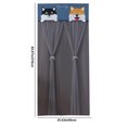 thumbnail image 3 of Cortina de puerta de encaje de doble capa con forro No requiere perforación Oculta y bloquea la luz solar Ideal para la decoración del hogar Elegante cortina de puerta de encaje Akmoler, 3 of 9