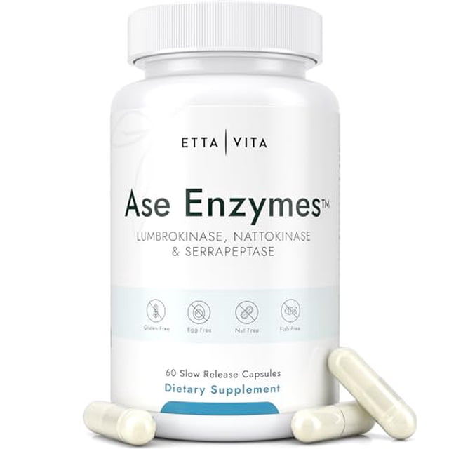 Potente Nattokinase 4000 FU Serrapeptase 240000 SPU Lumbrokinase 2000 FU Suplemento - Cápsulas de enzimas proteolíticas para apoyo energético, digestión, desintoxicación, cognición y salud intestinal