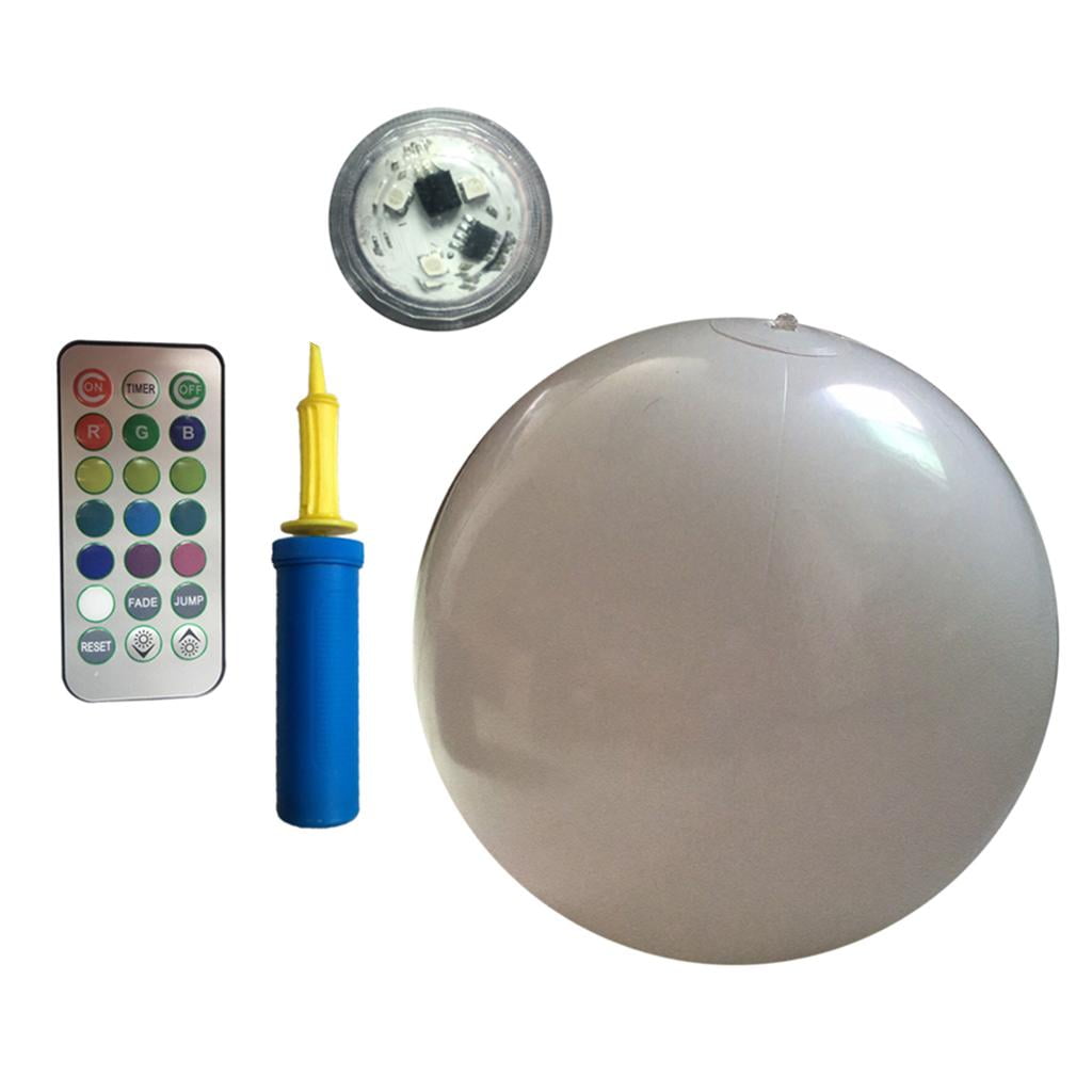 Pelotas De Playa Inflables LED Sunnimix 40 cm IP67 16 Colores