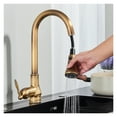 thumbnail image 4 of Brass Pull Out Kitchen Faucet Hot Cold Water Mixer Crane For Bathroom 360 Rotation Kitchen Mixer Tap Basin Taps, 4 of 10