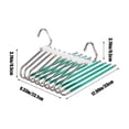 thumbnail image 4 of weibbin Stainless Steel Pants Rack Pants Clip Multifunctional Non Slip Cabinet Multi Layer Non Marking Pants Hanger Storage, 4 of 7
