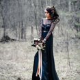 thumbnail image 3 of Halloween Veil Double Layer Mesh Lace Wedding Veil for Decoration (Black), 3 of 3