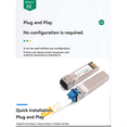 thumbnail image 2 of Module de Fibre Optique SFP+ 2 Pcs 1310NM LC Mode Unique Double Émetteur-Récepteur de Fibre Compatible avec Routeur Réseau Switches, 2 of 7