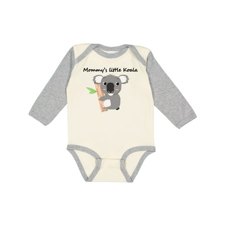 

Inktastic Mommy s little Koala Gift Baby Boy or Baby Girl Long Sleeve Bodysuit