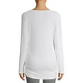 thumbnail image 3 of Time and Tru Women's Maternity Long Sleeve V-Neck T-Shirt, 3 of 6