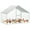 9.8' W x 6.5' D x 6.5' H, variant on Large Metal Chicken Coop Run with Double Doors & Waterproof Roof Cover, Outdoor Walk-in Cage Peak Hen House for Yard Farm, 9.8' W x 6.5' D x 6.5' H