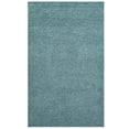 thumbnail image 2 of Modway Enyssa Solid 8x10 Shag Area Rug in Aqua Blue and Ivory, 2 of 6