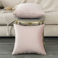 thumbnail image 6 of Topfinel Square Throw Pillow Cover Velvet Decorative Solid for Car Bedroom Coach as Gift, 20 x 20 inch, Pink, 6 of 6
