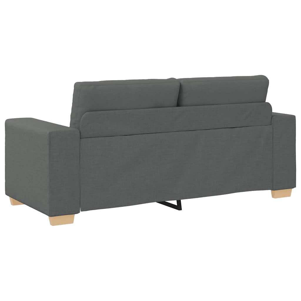 vidaXL Loveseat Sofa Dark Gray 55.1" Fabric