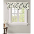 thumbnail image 2 of Tie Up Valance Curtain for Kitchen, Dandelion Flower on Vintage Letter Rod Pocket Short Curtains Adjustable Tie-Up Shade Valances, Watercolor Floral Window Treatment for Bathroom Living Room Bedroom, 2 of 7