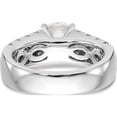 thumbnail image 5 of 14K White Gold Diamond Peg Set Semi-Mount Engagement Ring (Size 7) Made In India rm2935e-144-waa, 5 of 5