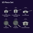 thumbnail image 3 of Circulon Elementum Hard-Anodized Nonstick Cookware Set, 10-Piece, Gray, 3 of 15