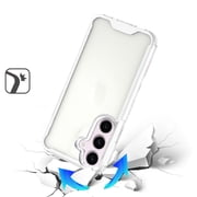 XPM for Samsung Galaxy A57 Phone Case, Clear Colored Shockproof Transparent Hard PC + Rubber TPU Hybrid Bumper Shell Slim Protective Cover for Samsung A57 (Clear)