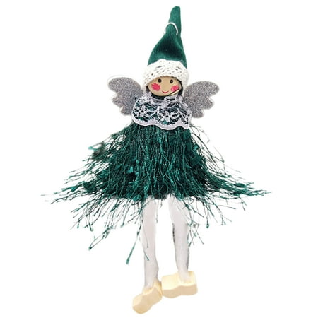 

ActFu Angel Toy Ornament Adorable Wide Application Plush Utility Little Girl Christmas Tree Hanging Doll Pendant for Home