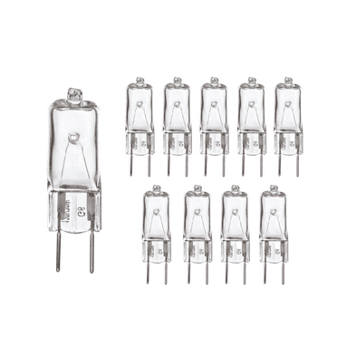 Sterl Lighting - Pack of 10 T4 JCD Type Wall Sconces Halogen Light Bulb, 20 Watt, 120 V, G8 Base, 2700K, 280 Lumens, 2000 Hours