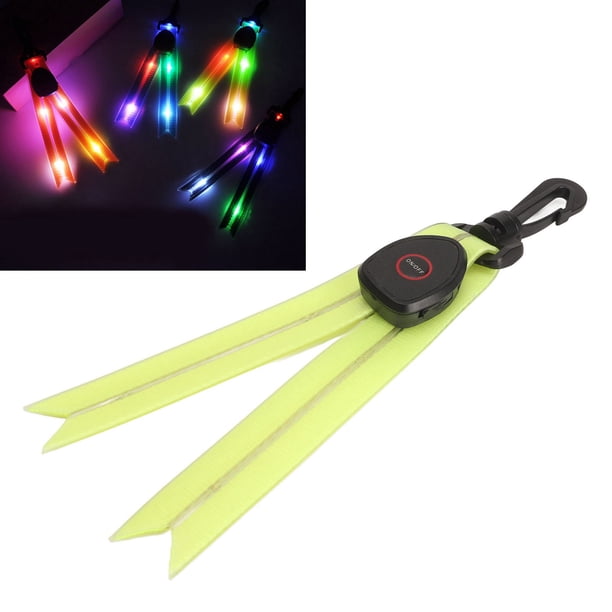 Colgante Reflectante De PVC, Luminoso, Impermeable, Fácil De Limpiar, Llaveros Reflectantes De PVC Recargables Por USB, En Forma De V Invertida Para Acampar