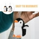 thumbnail image 2 of WORGEOUS 2 uds encantador pingüino Animal muñeco de peluche llavero de juguete llavero bolsa colgante juguetes de recuerdo de fiesta para niños niñas gris negro, 2 of 9